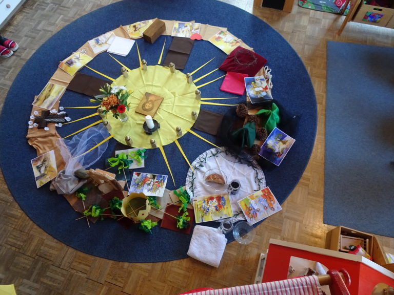 Mit der Fastentreppe durch die Osterzeit - Kindergarten St. Marien